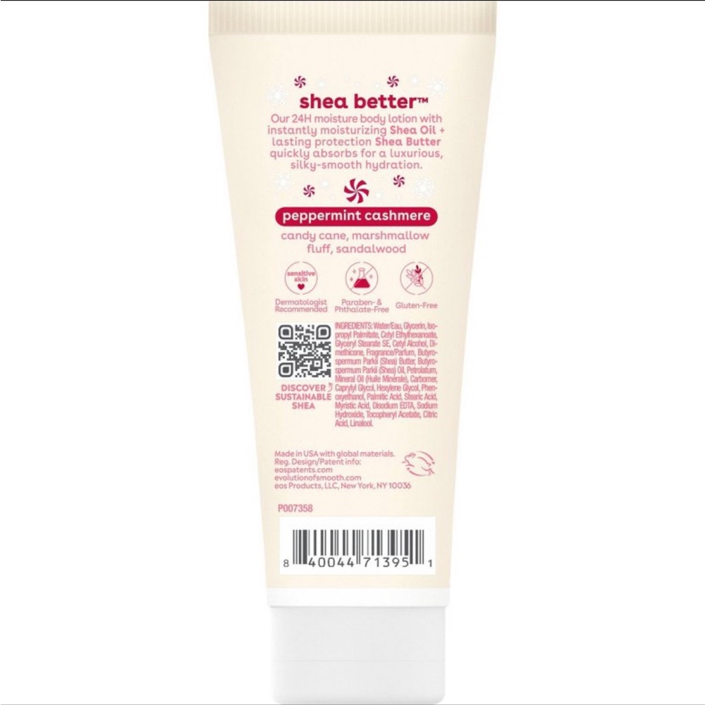 Eos Peppermint Cashmere Mini Body Lotion - Travel Size - Picture 2 of 7